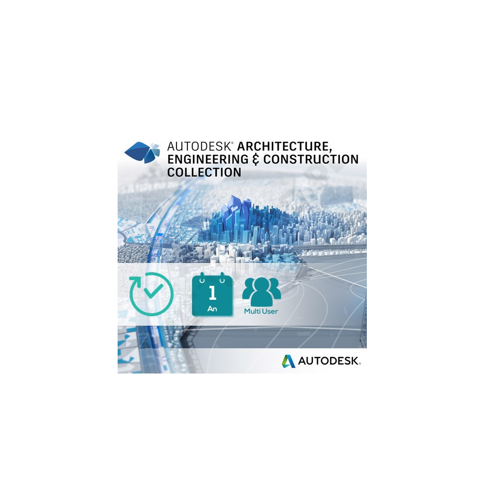 Pack AutoDesk - Architecture Engineering & Construction Collection IC - Multi-utilisateur - 1 an