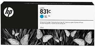 HP Cartouche d'encre Cyan 831C Latex de 775 ml