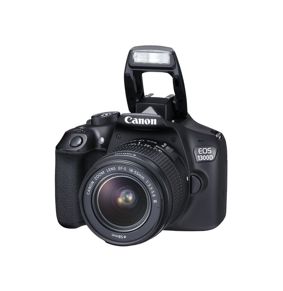 Reflex Canon EOS 1300D + Objectif Canon EF-S 18-55mm DC III STM