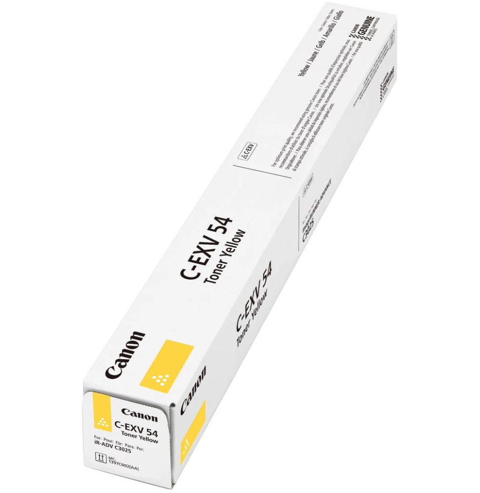 Canon C-EXV54 Jaune - Toner Canon d'origine