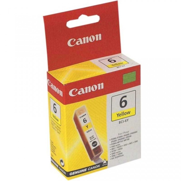 CARTOUCHE CANON BCI-6Y YELLOW