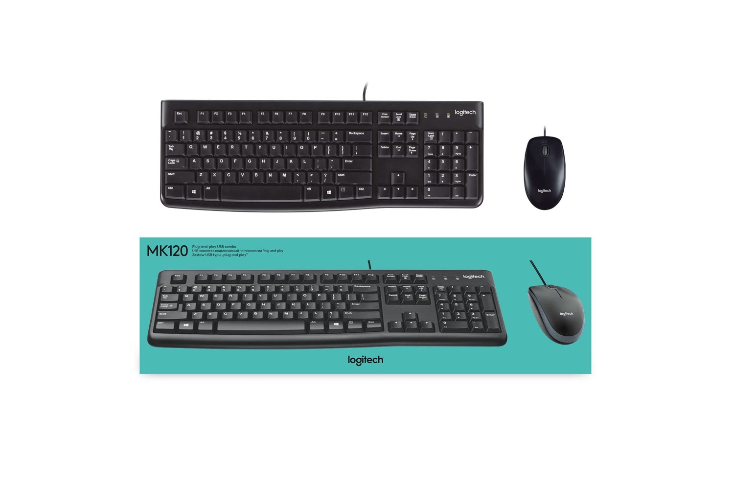 Ensemble Clavier et Souris sans fil Logitech MK120 - Performance et Praticité