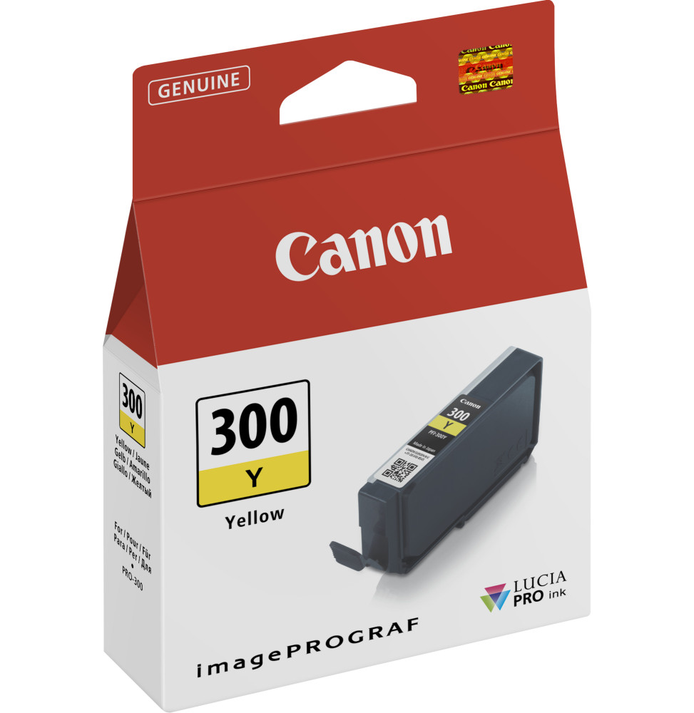 Canon PFI-300Y Jaune - Cartouche d'encre Canon d'origine