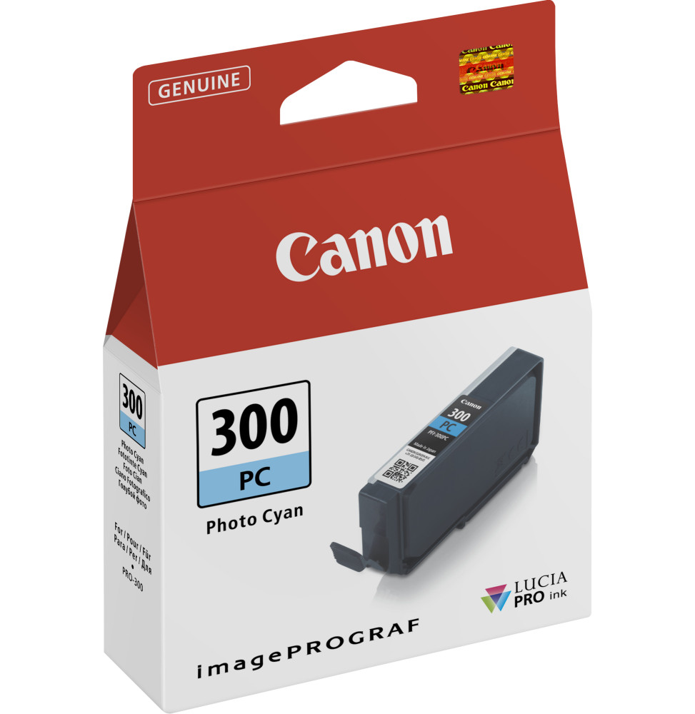 Canon PFI-300PC Cyan photo - Cartouche d'encre Canon d'origine