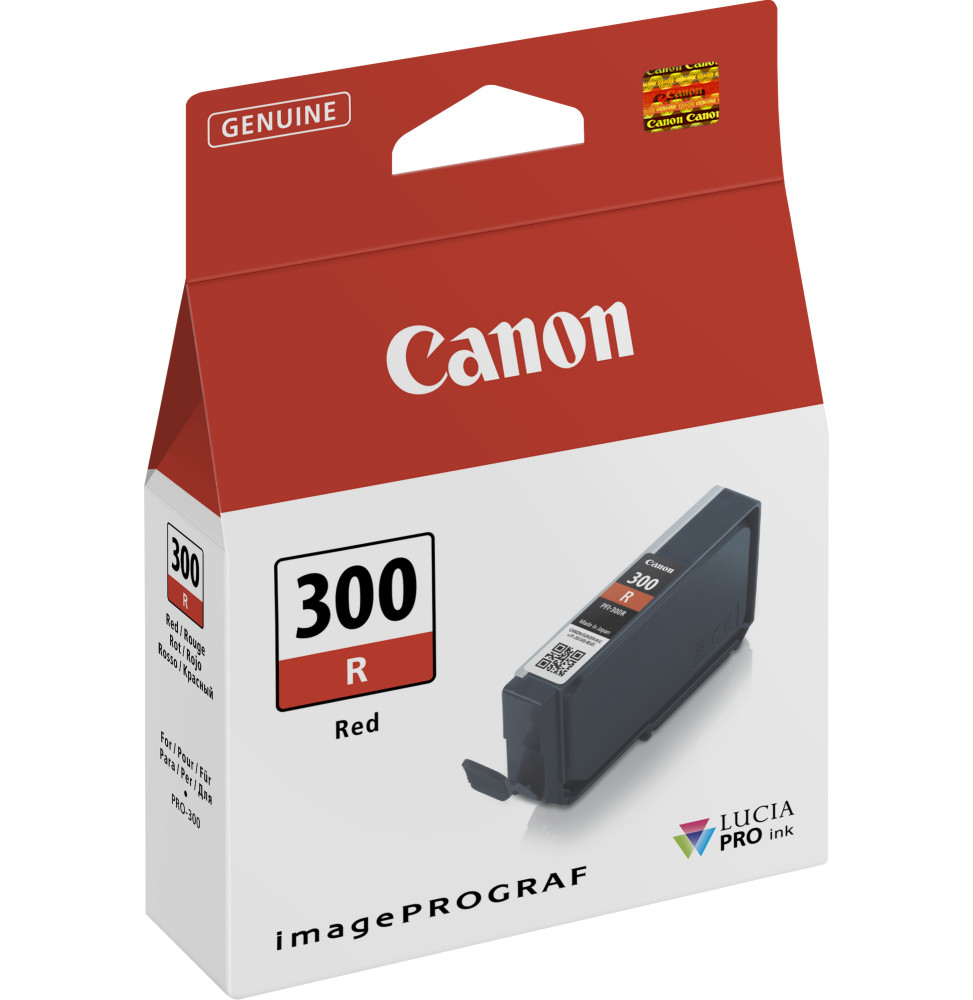 Canon PFI-300R Rouge - Cartouche d'encre Canon d'origine