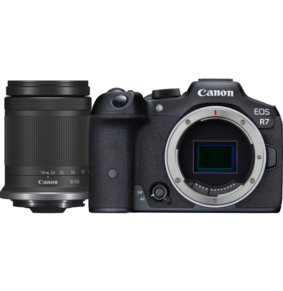 Appareil photo hybride Canon EOS R7 + objectif RF-S 18-150mm F3.5-6.3 IS STM