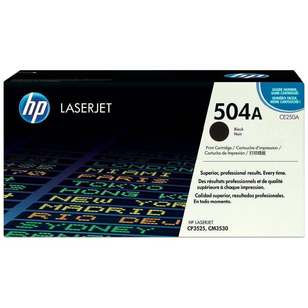 HP 504A Noir  - Toner HP LaserJet d'origine