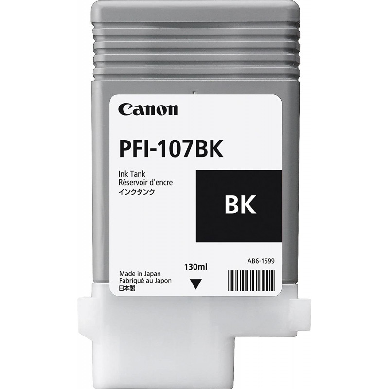 Canon PFI-107BK 130 ml - Bouteille d'encre Canon d'origine