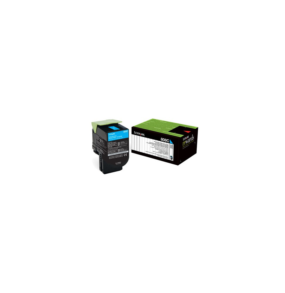 Lexmark 808C Cyan - Toner Lexmark d'origine