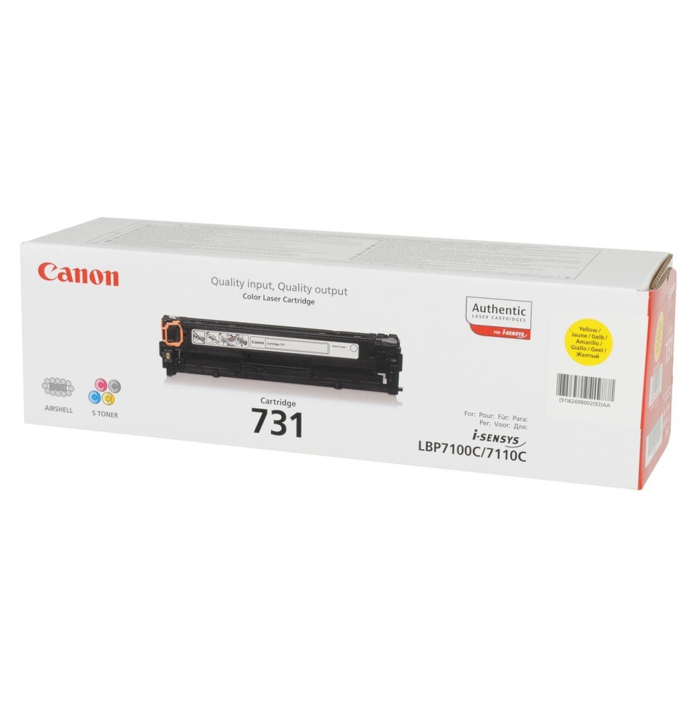 Canon 731 Jaune - Toner Canon d'origine