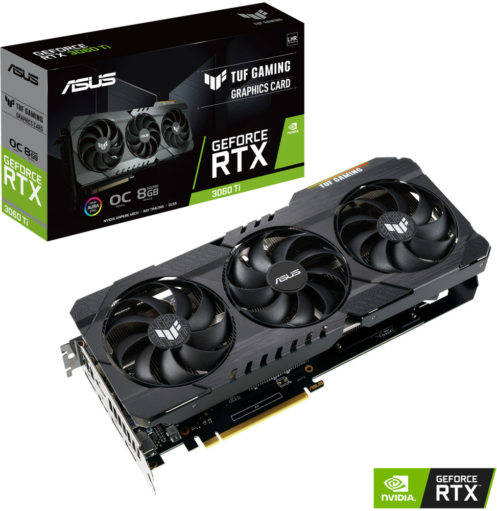 Carte graphique Asus TUF Gaming GeForce RTX™ 3060 Ti V2 OC Edition TUF-RTX3060TI-O8G-V2-GAMING