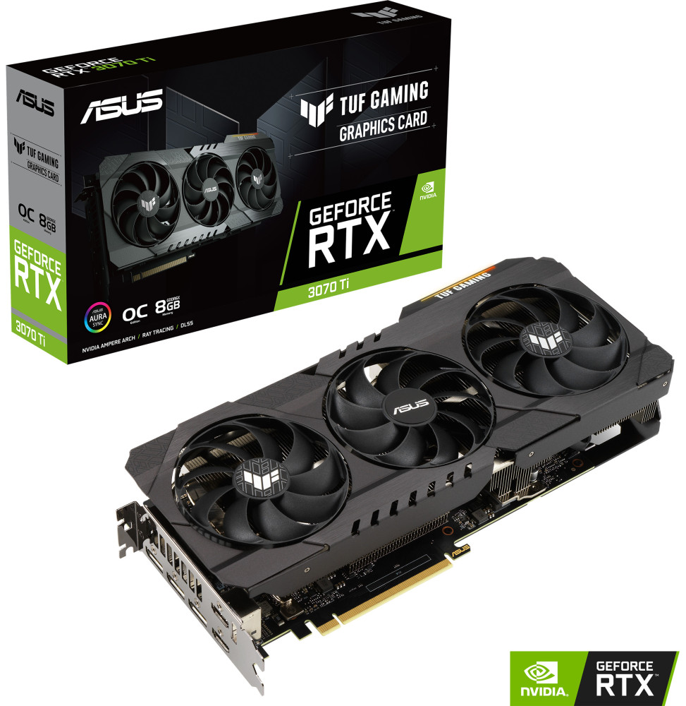 Carte graphique Asus TUF Gaming GeForce RTX™ 3070 Ti TUF-RTX3070TI-O8G-GAMING
