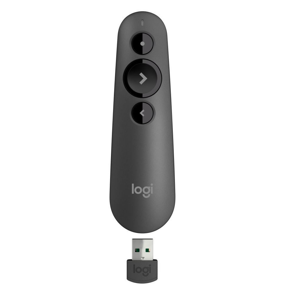Logitech Wireless Presenter R500 Graphite - Télécommande de présentation