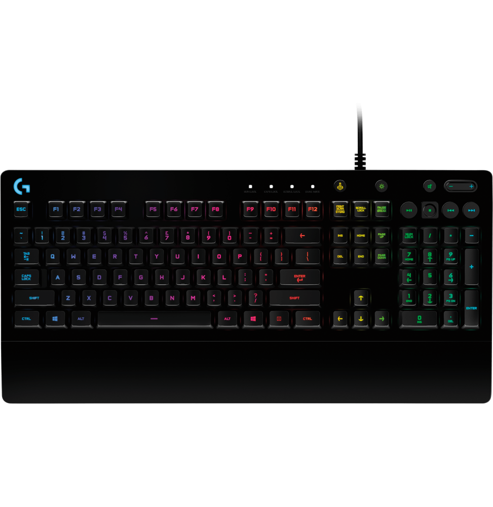 Clavier gaming G213 Prodigy de Logitech avec éclairage RVB et anti-ghosting Noir Français