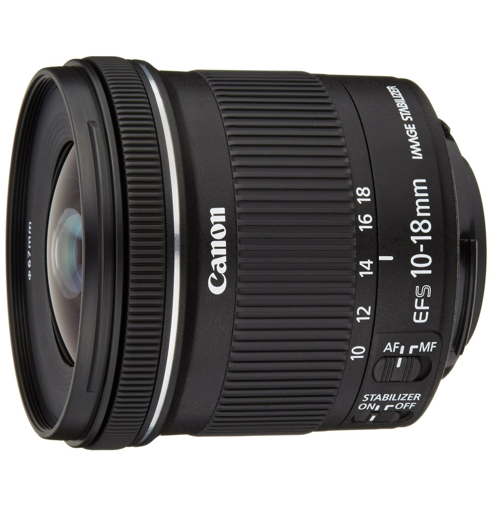 Canon objectif EF-S 10-18mm f/4.5-5.6 IS STM