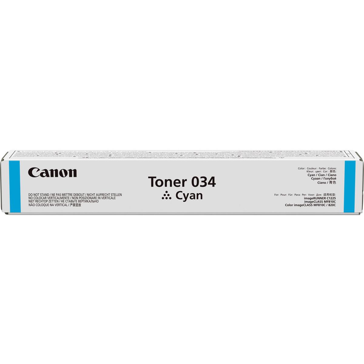 Canon 034 Cyan - Toner Canon d'origine