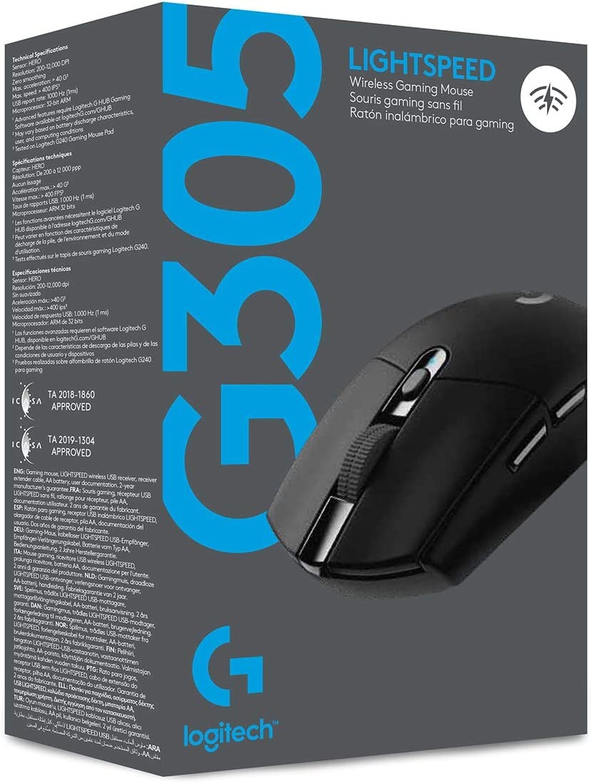Logitech Tapis de souris de gaming G240 Noir