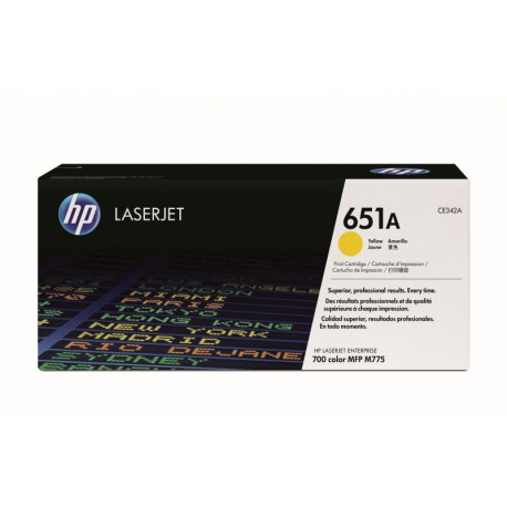HP 651A CARTOUCHE DE TONER 1 PIÈCE(S) ORIGINAL JAUNE