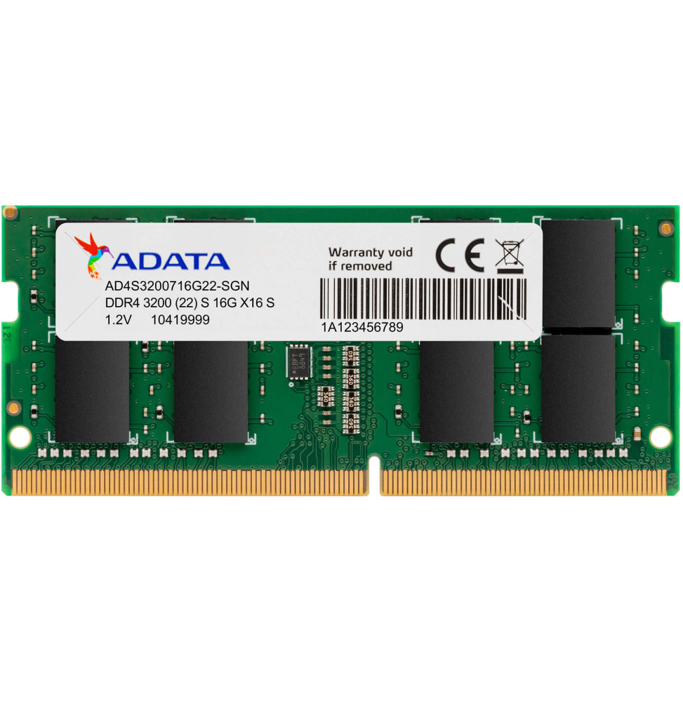 Barrette mémoire ADATA DDR4-3200 SO-DIMM 8GB - PC Portable
