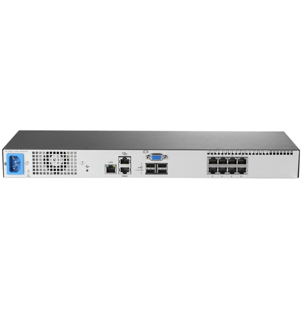 Commutateur de console HPE 0 x 1 x 8 G3 KVM