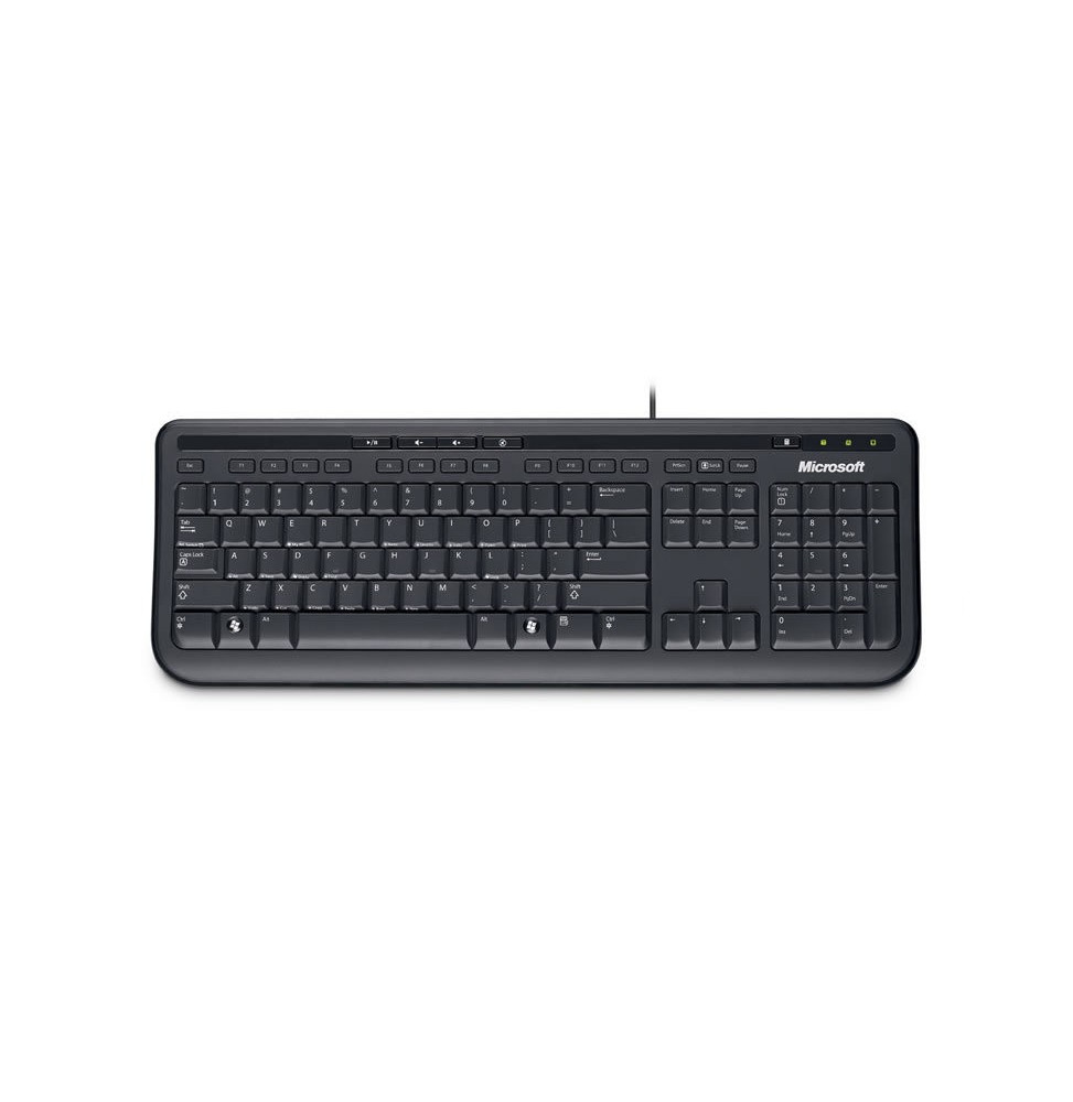 Clavier Microsoft Wired Keyboard 600 - Noir
