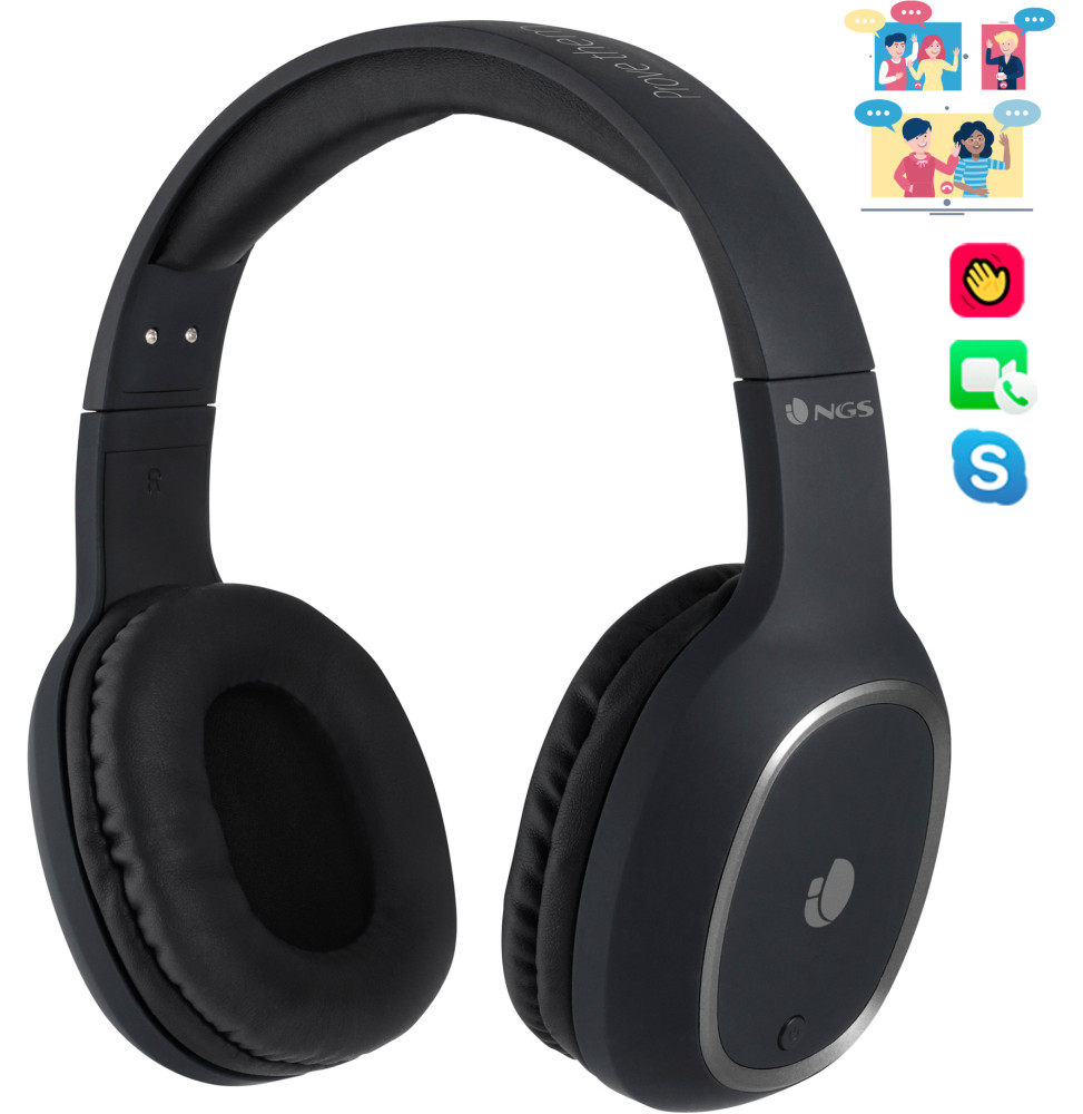 Casque bluetooth avec Microphone NGS Artica Pride Black