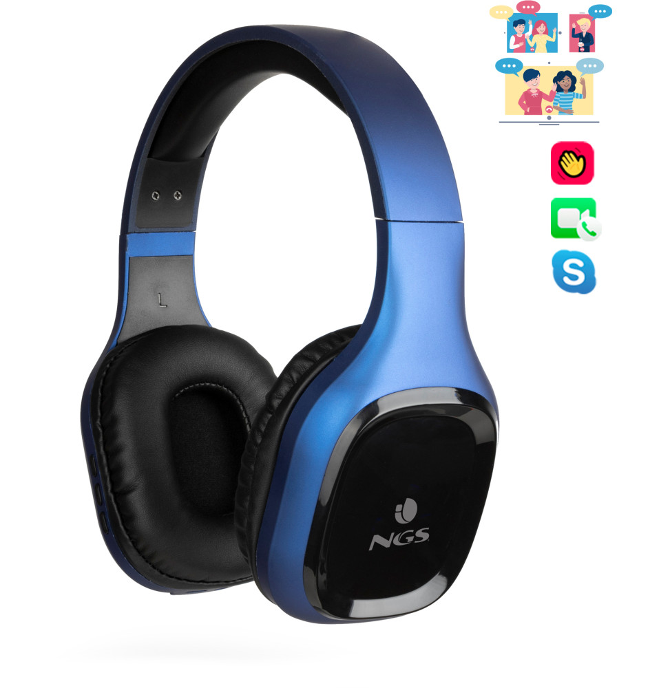 Casque bluetooth avec Microphone NGS Artica Sloth Blue