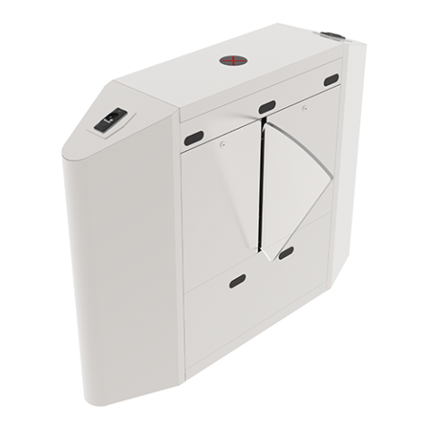 Le portillon rabattable pour double file de ZKTeco est un système de contrôle d’entrée élégant et économique conçu pour les situations de fort passage.