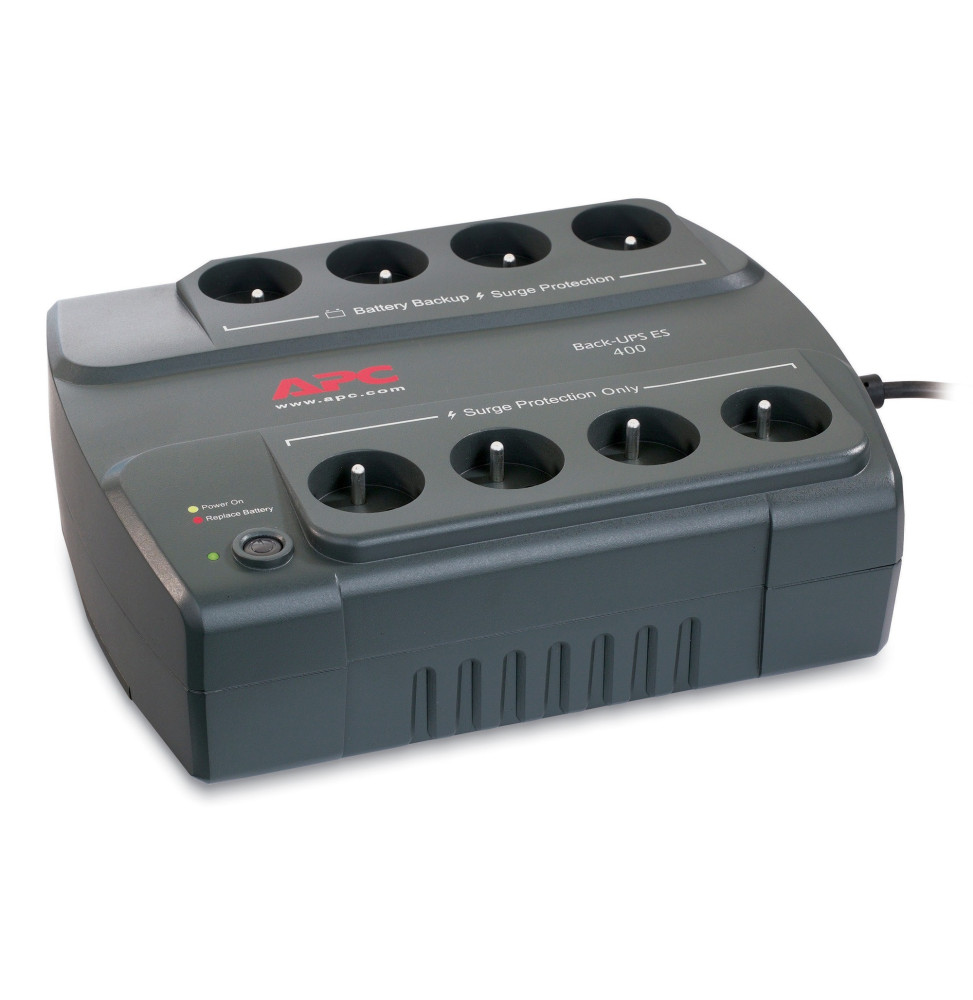 Onduleur Off-line APC Back-UPS BE400-FR - 240 W / 400 VA - 8 prises FR