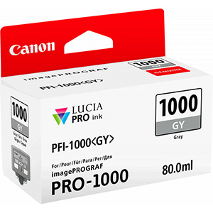 Canon PFI-1000 GY Gris - Cartouche d'encre Canon d'origine