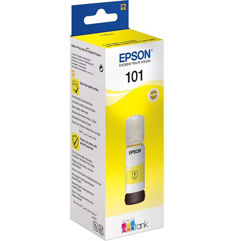 Epson 101 Jaune - Bouteille d'encre Epson EcoTank d'origine