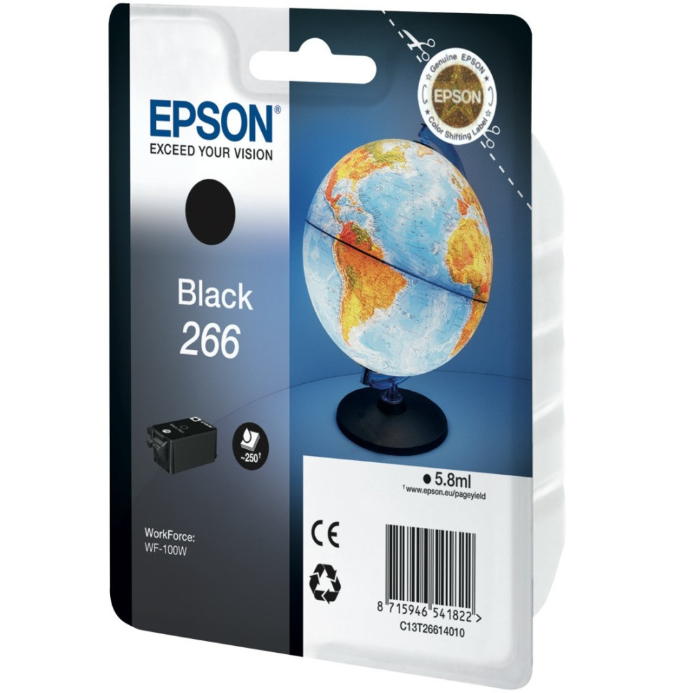 Epson Globe 266 Noir - Cartouche d'encre DURABrite Ultra N