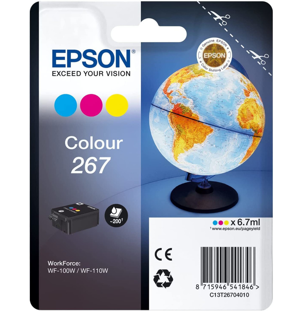 Epson Monobloc Globe 267 - encre DURABrite Ultra 3 couleurs