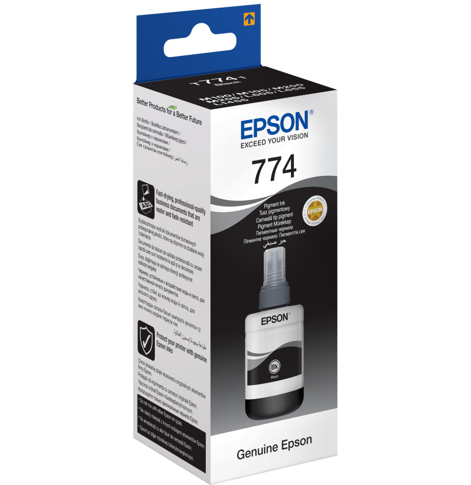 Epson 774 BK Noir - Bouteille d'encre Epson d'origine