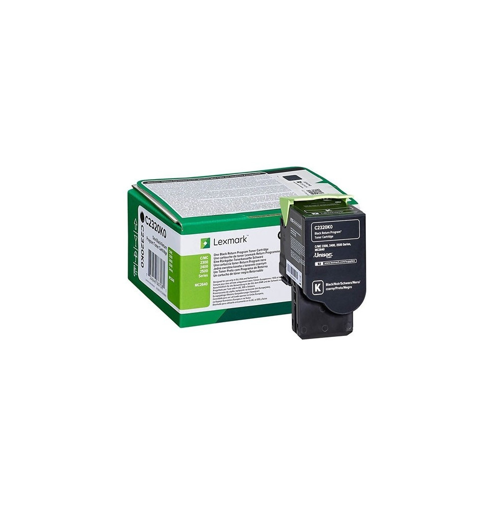Lexmark Noir - Toner Lexmark programme de retour - 1000
