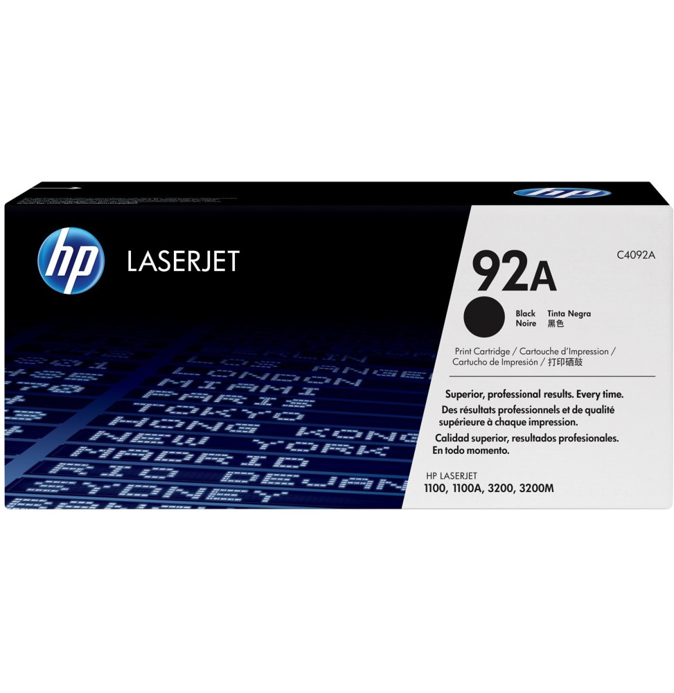 HP 92A Noir - Toner HP LaserJet d'origine