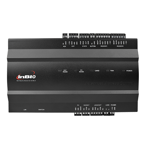 Contrôleur d'accès biométrique polyvalent avec communication TCP/IP et RS485