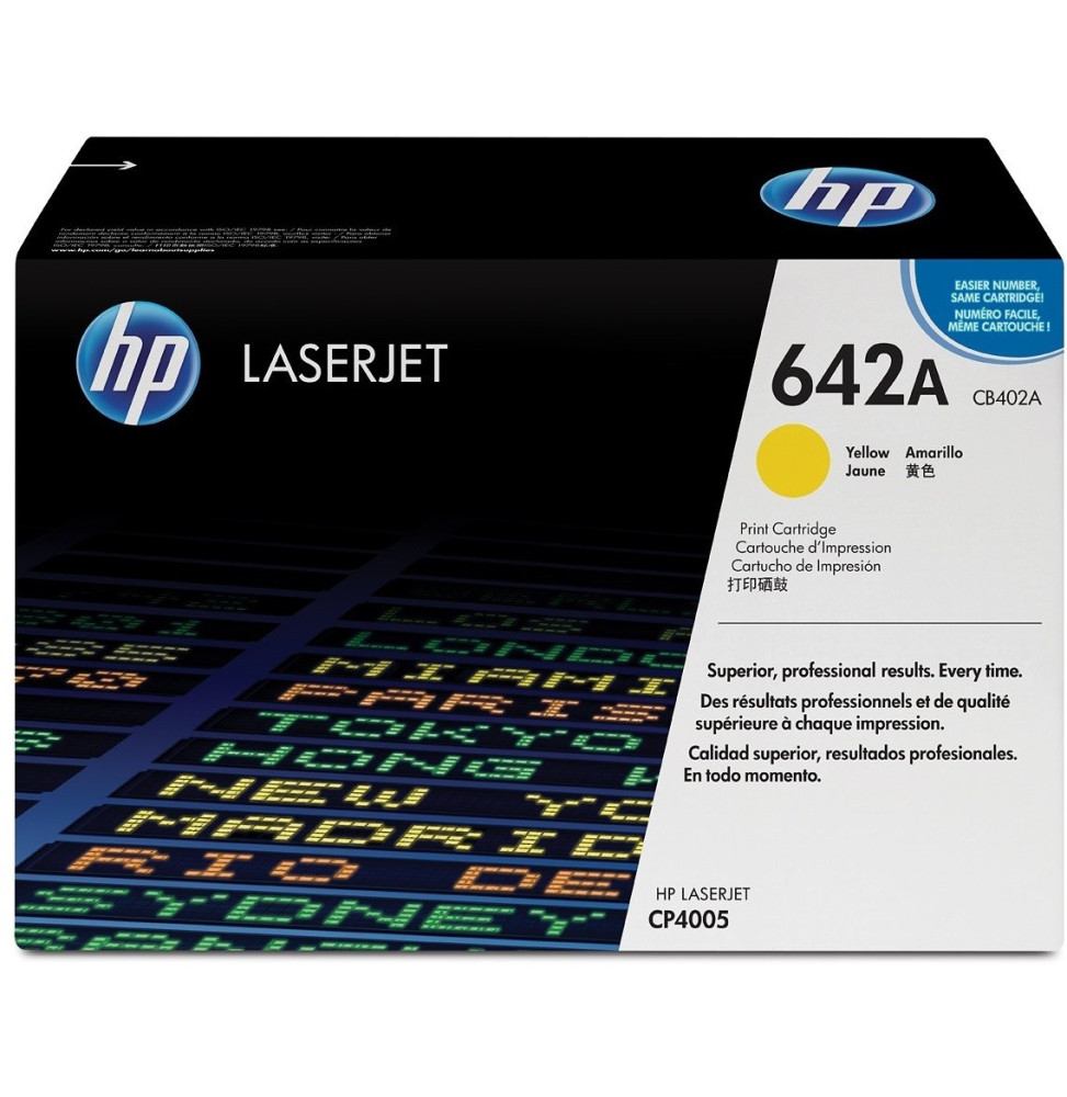 HP 642A Jaune - Toner HP LaserJet d'origine