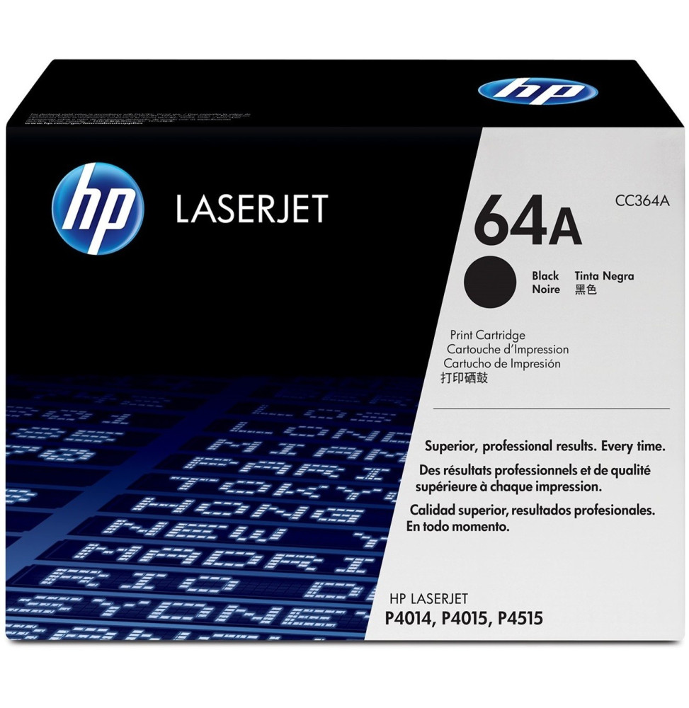 HP 64A Noir - Toner HP LaserJet d'origine