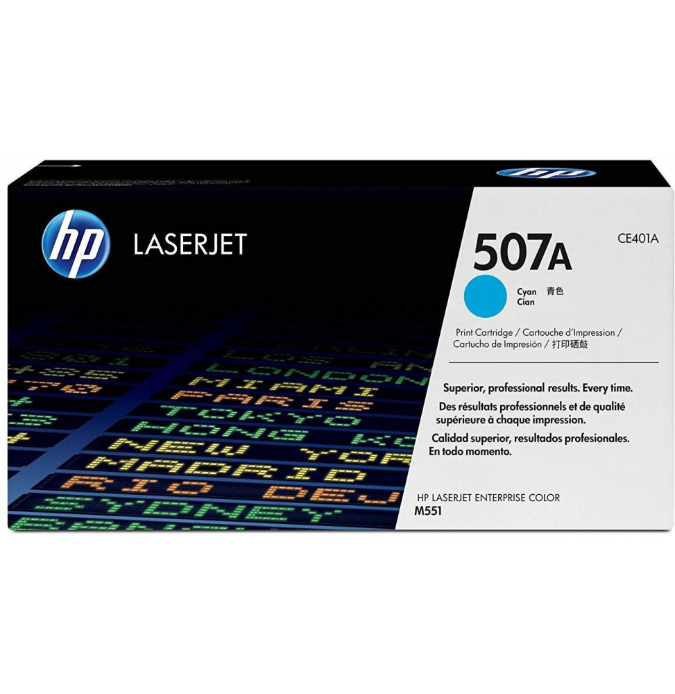 HP 507A Cyan - Toner HP LaserJet d'origine