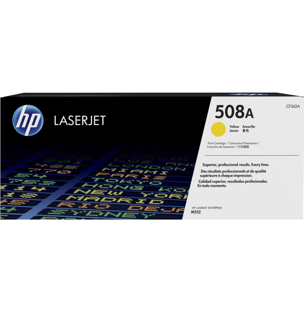 HP 508A Jaune - Toner HP LaserJet d'origine