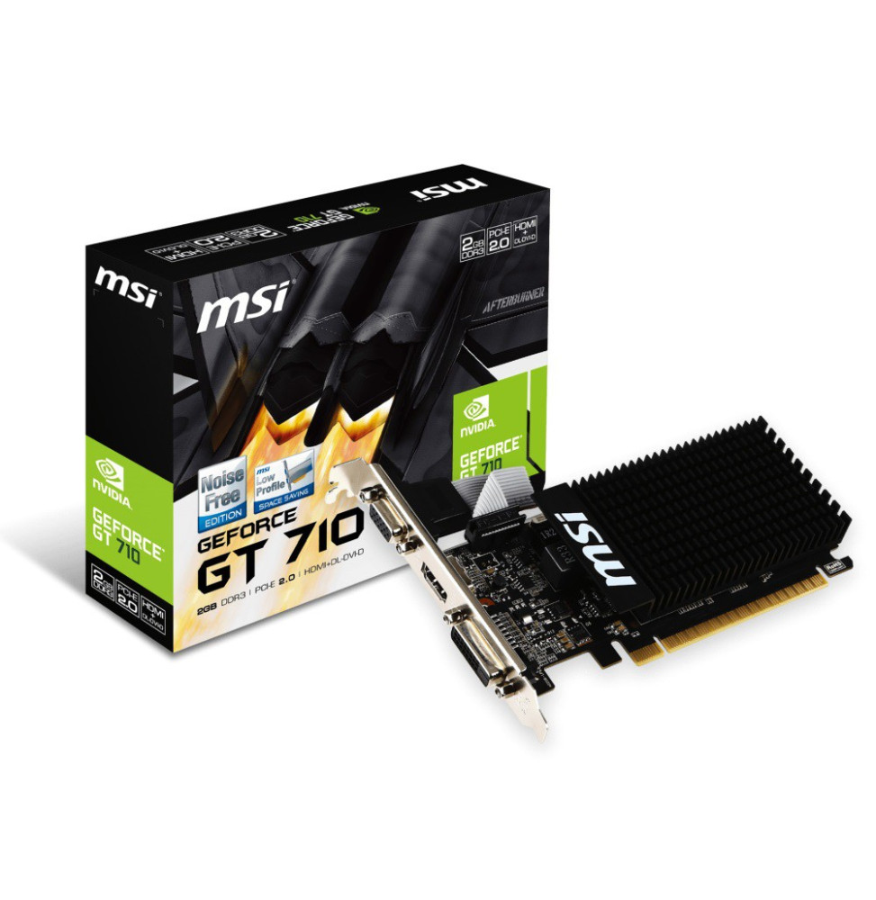 Carte graphique MSI NVIDIA GeForce GT 710 2 GD3H LP