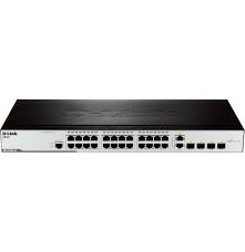 Switch Administrable D-LINK 24 ports 10/100 Base-TX, 2x100/1000 SFP, 2xCombo SFP+10/100/1000Base-T