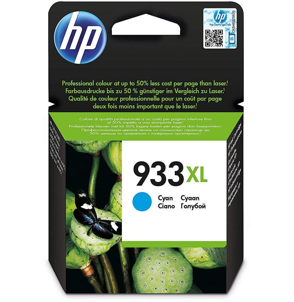 HP 933XL Cyan - Cartouche d'encre grande capacité HP d'origine