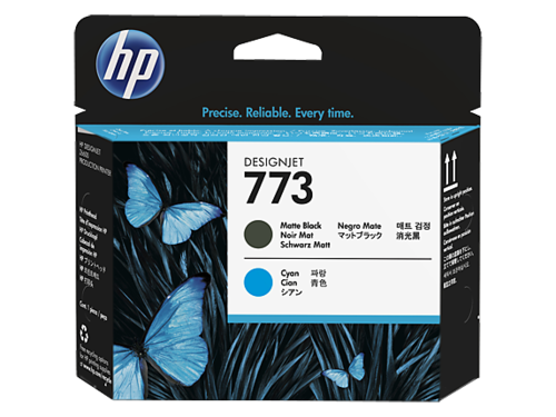 HP 773 Noir Mat/Cyan - Cartouche d'encre HP d'origine