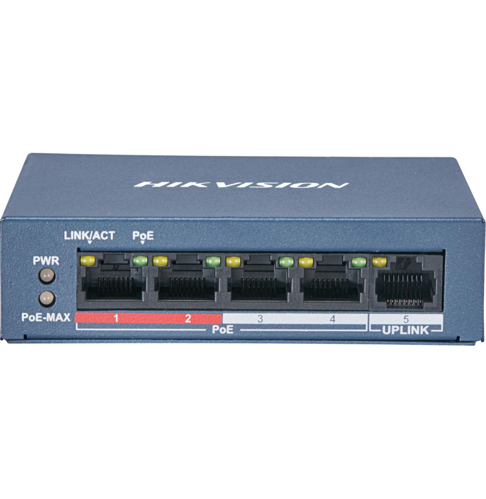 Switch Non Administrable HIKVISION 5 Ports 10/100 PoE