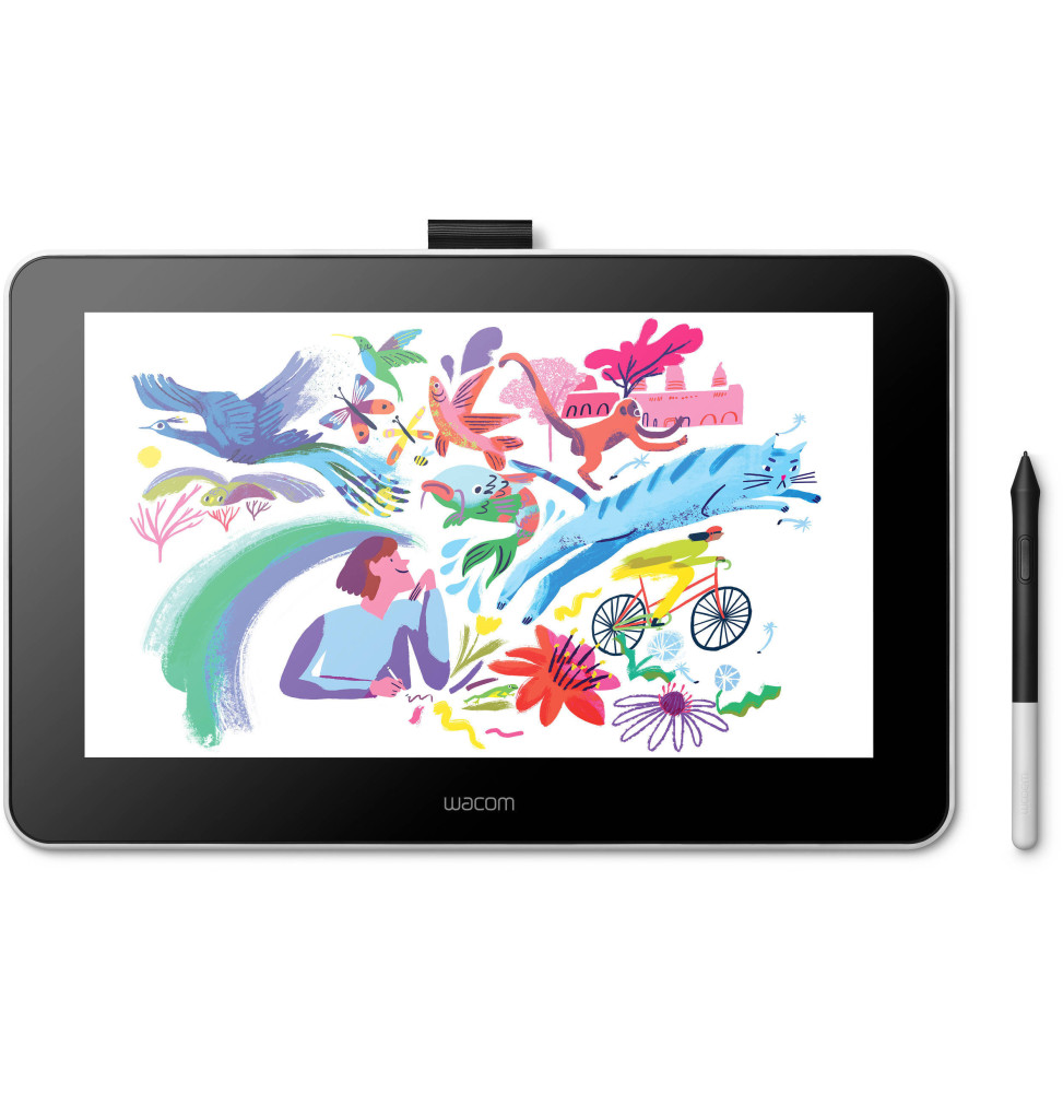 Écran interactif à stylet Wacom One 13 DTC133 - Tablette Graphique avec écran 13,3"