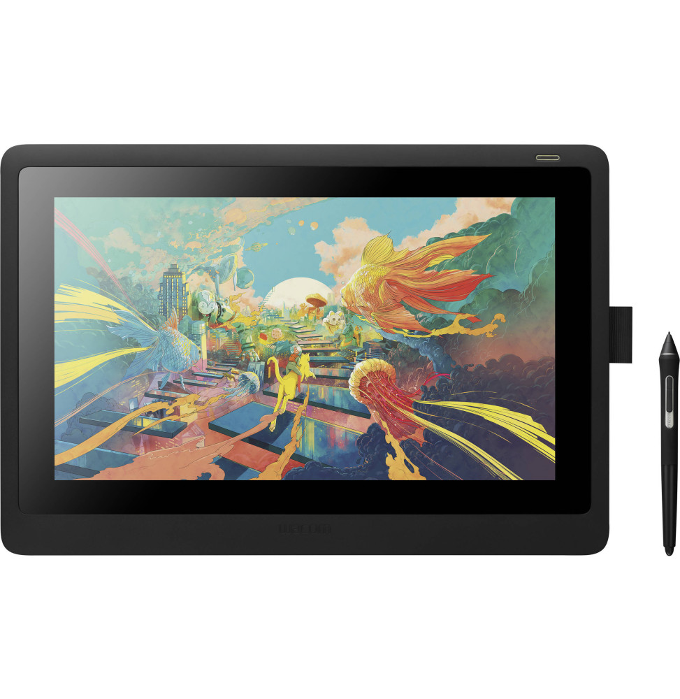 Écran interactif à stylet Wacom Cintiq 16 : Tablette Graphique avec écran 15,6" Full HD