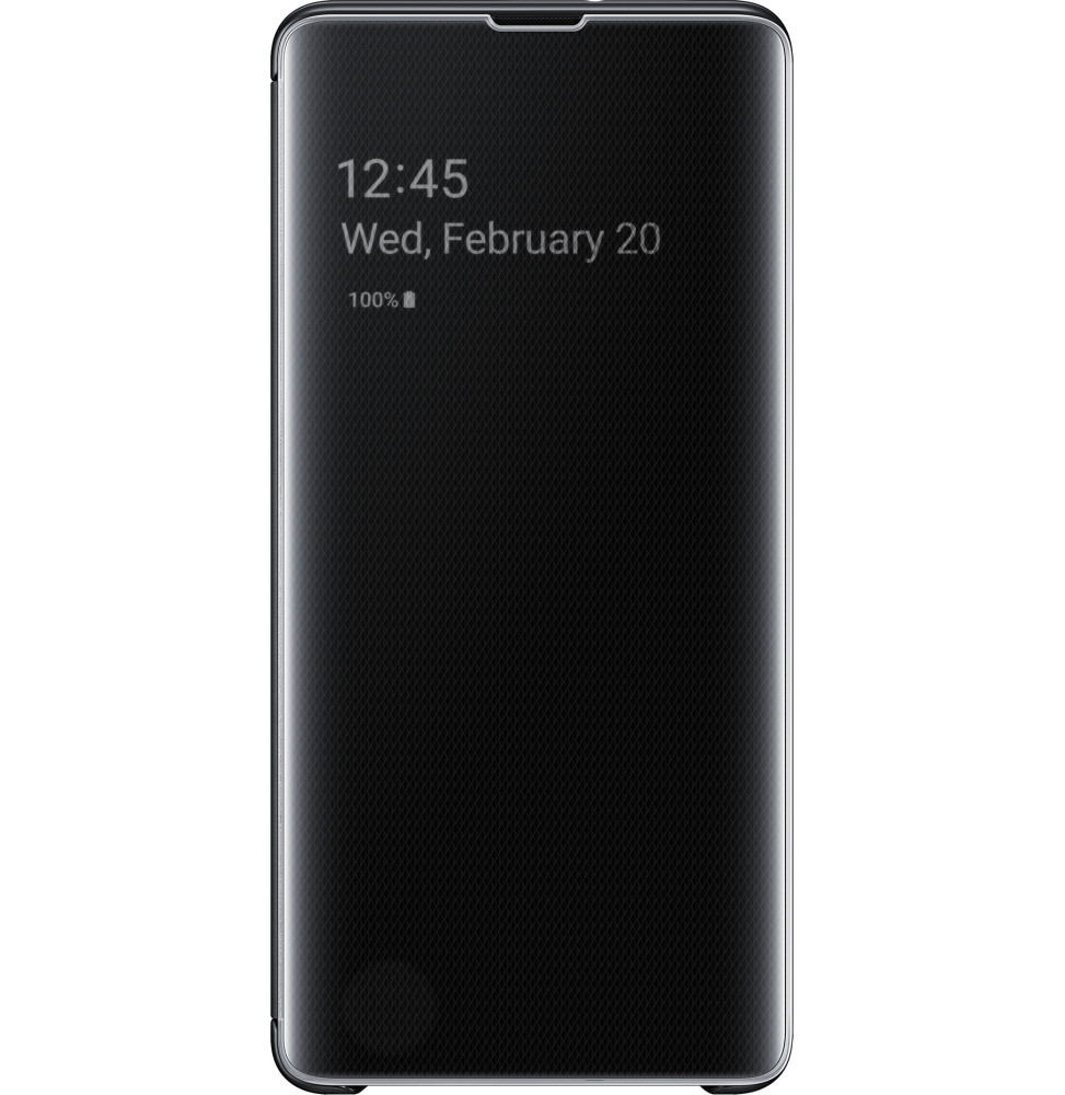 Samsung Galaxy S10+ Clear View Cover noir