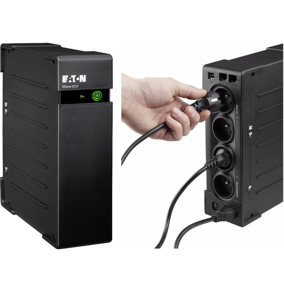 Onduleur Off-line Eaton Ellipse ECO EL650FR - 400 W / 650 VA - 4 prises FR